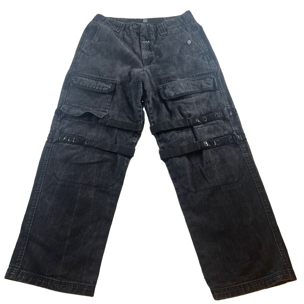 Girbaud Marithe Francois Baggy Jeans Men Black Size 34x31 Shuttle Tape Y2K